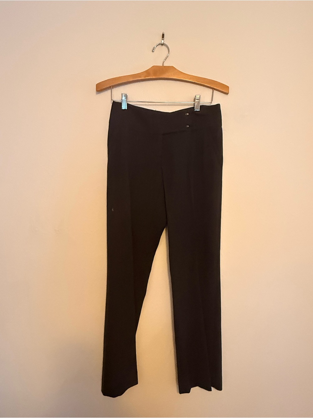 Classic Brown Straight-Leg Dress Pants